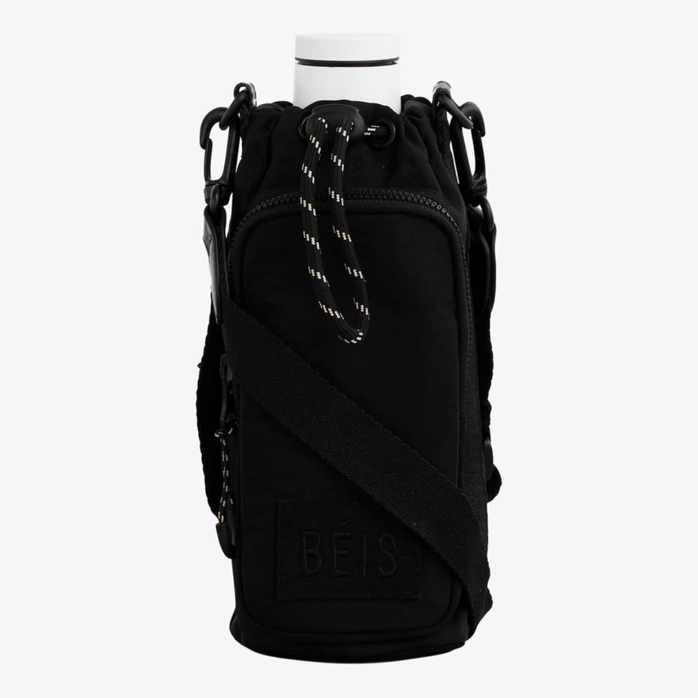 NWOT BEIS Water Bottle Sling - Black